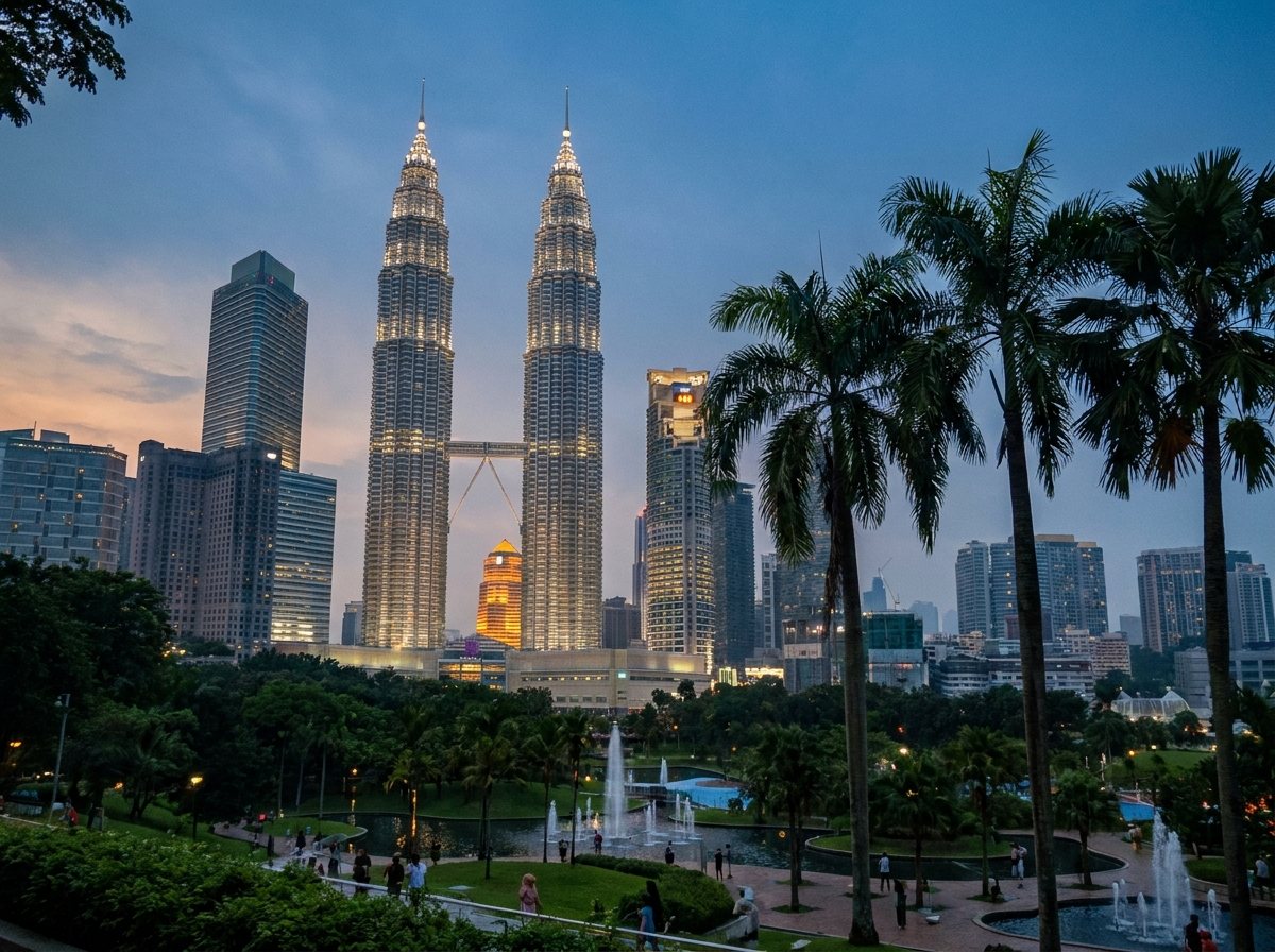 Kuala Lumpur at dusk